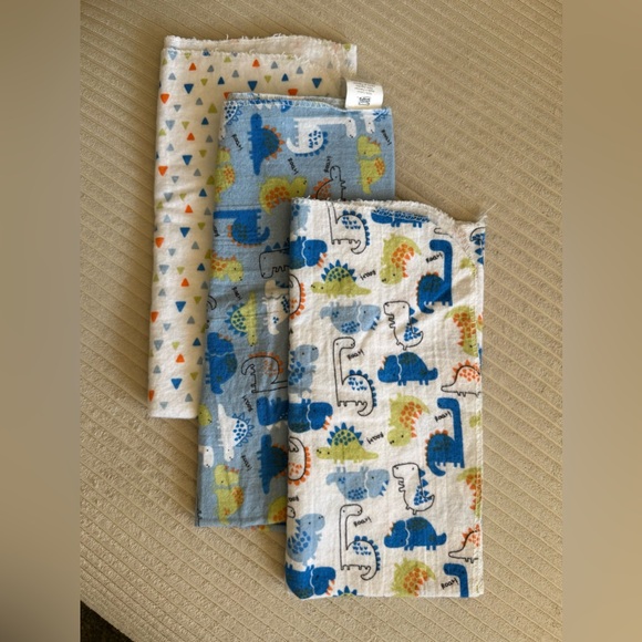 🪩3 for $15🪩 Gentle Steps | Set of 3 Receiving Blankets - Picture 1 of 3